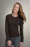 Damesshirt Gildan Long Sleeve Softstyle